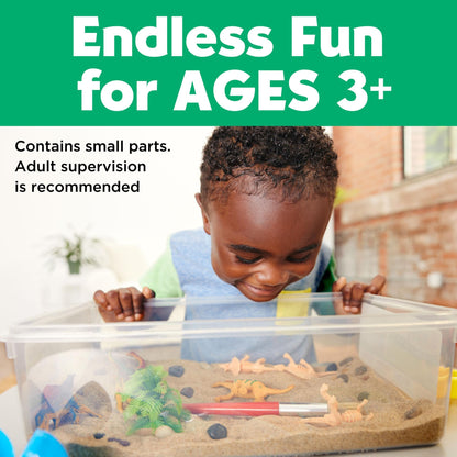 Creativity for Kids Sensory Bin: Dinosaur Dig - Toddler Sensory Toys, Sensory Bin Filler and Toddler Activities for Boys and Girls, Dinosaur Toys for Kids Ages 3-5+