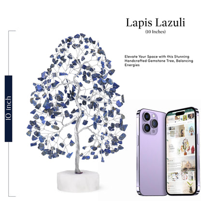 Lapis Lazuli Gemstone Tree, Crystal Tree for Positive Energy, Crystals and Healing Stones, Tree of Life, Chakra Tree - Luck, Thoughtful Gifts for Women, Tree of Life Decor, Clever Birthday Gifts