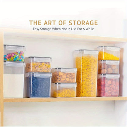 20/48/60pcs Food Storage Container Set, Fresh-Keeping Boxes, Easy-to-Secure Lids - Airtight Plastic Containers, Suitable For Pantry, Travel, Outdoor Picnics, Kitchen Organization, Comes With Labels And Marker(24/30 Lids + 24/30 Containers).
