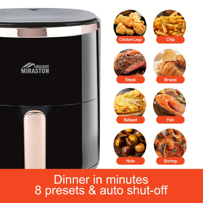 8.5QT/3.6QT Air Fryer, Upgraded Large Capacity Suitable For 5-6 People, Smart Touch Screen For Easy Operation With 8 Preset Functions, Non-stick Coating For Easy Cleaning, Kitchen Accessories, Toaster Oven, Deep Fryer, Air Fryers, Kitchen