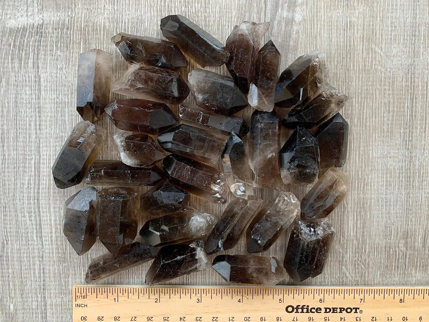 GAF TREASURES Wholesale Smoky Quartz Points, Natural Smoky Quartz Points, Raw Smoky Quartz Points Healing Crystals (Smoky Quartz Points, 0.25 Pound)