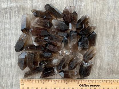 GAF TREASURES Wholesale Smoky Quartz Points, Natural Smoky Quartz Points, Raw Smoky Quartz Points Healing Crystals (Smoky Quartz Points, 0.25 Pound)