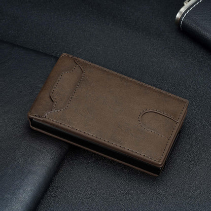 Card Wallet for Men Slim Minimalist: Smart Pop Up Wallets with Money Clip - RFID Front Pocket Credit Card Holder - Gift for Men Husband