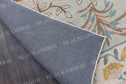 Isabel Handmade Wool Tufted Area Rug | Unique Traditional Adeline Gray Jaipuri Design, Thick & Soft Carpet | Perfect for Living Room, Bedroom Decor (3' X 5')