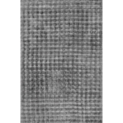 nuLOOM 3'9' x 6' Cozy Plush Area Rug, Machine Washable, Non-Slip, Soft Fluffy Shag Carpet for Living Room Bedroom Kids Nursery Home Decor, Jeni Dark Grey