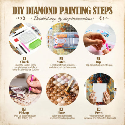 Kemingni 2 Pack Abstract Palm Tree Diamond Painting Kit, Tropical Pink Palm Tree Diamond Art Kits for Adults Beginners, Full Drill Gem Painting for Home Wall Decor, 9.8x11.8 Inch