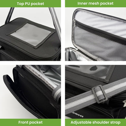 KUOSHI 14L Insulated Lunch Bag for Men/Women Leak-Proof Cooler Bag Liner & Soft Tote, Insulated Cooler Bag, Large Reusable Lunch Box for Work, Beach, Picnic, Fishing