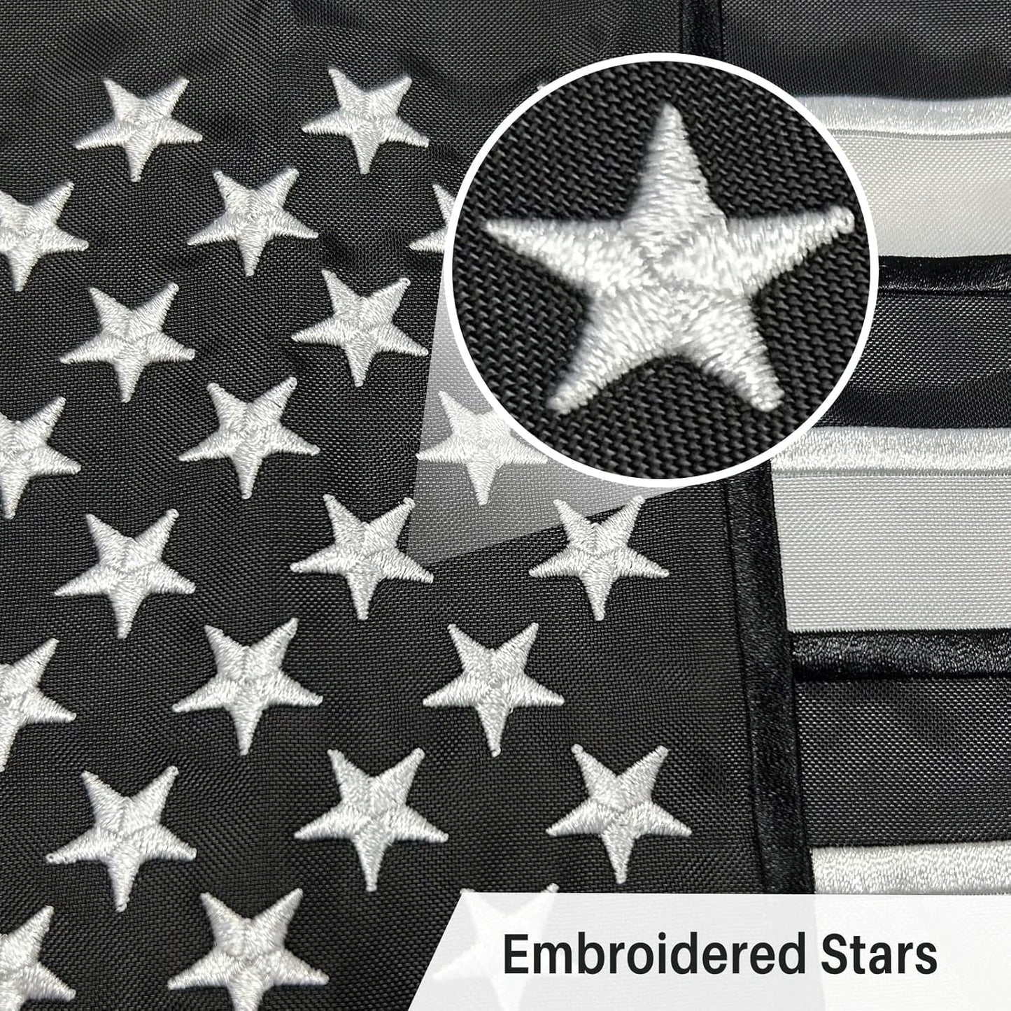 AMZFLAG Thin Blue Line Garden Flag with Stand Holder Set for Outside Yard 12x18 Inch Embroidered Police Garden Flags Small American Back the Blue Lives Matter Flag Law Enforcement