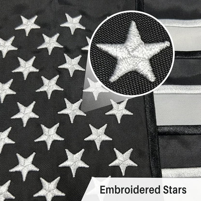 AMZFLAG Thin Blue Line Garden Flag with Stand Holder Set for Outside Yard 12x18 Inch Embroidered Police Garden Flags Small American Back the Blue Lives Matter Flag Law Enforcement