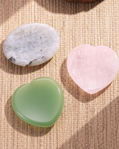 QianCannaor Crystals and Healing Stones Set for Anxiety, Relaxation Spiritual Crystals Gift for Meditation, Manifestation, Zen, Reiki, Fengshui (Keep Calm, You are Loved!)