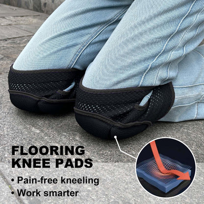 JYBTAA Knee Pads for Men Women Work, Gardening Kneeling Pad for Cleaning Floors, Cushion Kneepads for Flooring Crawling Painting Weeding, Concrete Kneepads for Adult and Elderly, Black M (1 pair)