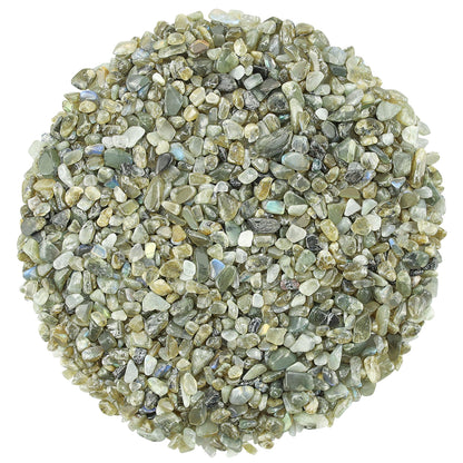 ZHIYUXI Labradorite Crystal Chips Bulk Fish Tank Decorations Aquarium Rocks Gravel Vase Filler Stones Crystals for Candle Making Witch Kit Gravel for Plants Quartz Sand Gemstone 0.44 lbs