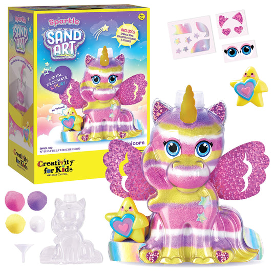 Creativity for Kids Sand Art Kit: Unicorn - DIY Sand Art Kits for Kids, Spring Crafts & Unicorn Gifts for Girls, Arts and Crafts for Kids (Ages 6+)