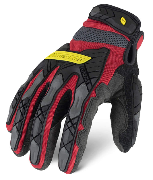 Ironclad Command Impact 360 Cut A5 Work Gloves; Touch Screen Gloves Conductive Palm & Fingers, Impact Protection, Machine Washable, Sized S, M, L, XL, XXL (1 Pair), Red (IEX-MIGR5-03-M)