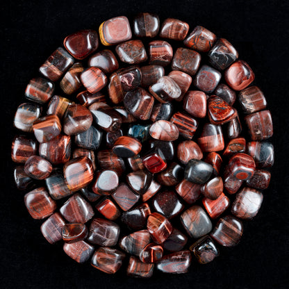 "Crocon 1LB Red Tiger Eye Tumble Stones and Crystals Bulk 2000+ Carats Natural Crystal Kit for Reiki Healing Crystal Polished, Tumble Stones, Chakra Balancing, Reiki Gift, Home Decor Size : 20-25 mm"