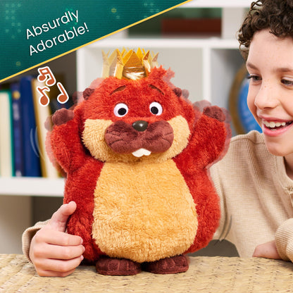 Disney and Pixar's Hoppers Workin' Out King George Feature Plush - Talking & Moving Plush Toy for Kids and Movie Fans, Inspired by The Hoppers Movie, Kids Toys for Ages 3 Up by Just Play