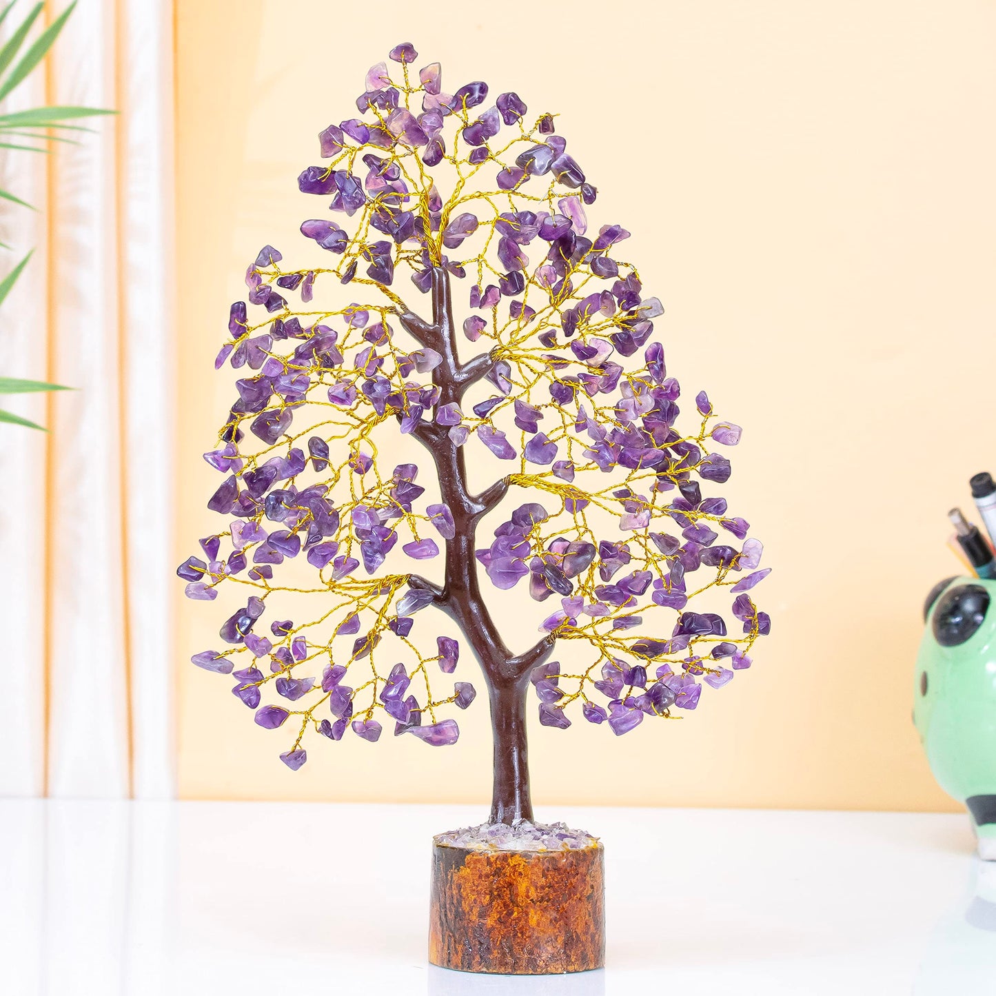 Crocon® Amethyst Tree of Life, Birthday Gifts for Women & Men, Purple House Decor for Shelf Healing Crystals, Spiritual Gift Purple Decor, House Warming Gifts New Home, Birthday Gift for Mom Sister
