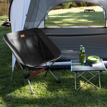 Naturehike YL08 Ultralight Camping Chair, 2.38 LBS Portable Backpacking Chair with Anti-Sinking Feet, Lightweight Compact Folding Hiking Camp Chair