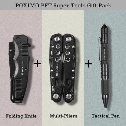 Multitools Gift Set "I LOVE YOU", Men Gifts 3 Items Pack with 14-In-1 Multi tool Pliers, Pocket Knife, Tactical Pen, Gifts for Men Women, Stocking Stuffers EDC, Survival Tools Set (I LOVE YOU)