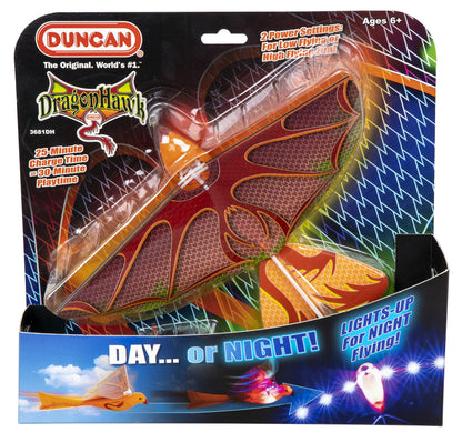 Duncan Toys Dragon Hawk Light-Up Flying Bird - Day/Night Motorized Toy with Shake Auto Start, USB Charger, 2 Flight Positions