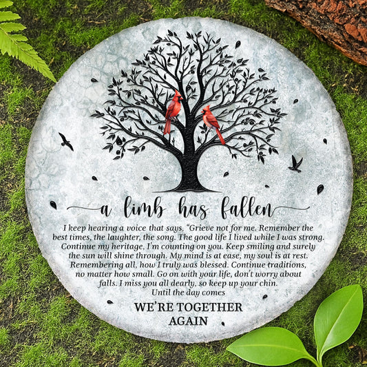 8'' Memorial Garden Stone for Loss of Loved One, Garden Stones in Memory of Loved Ones, Sympathy Gift Mothers Day, Weatherproof Outdoor Memorial Plaques, Remembrance Natural Stone with Stand HS8-8