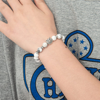 Softones Owl Gifts Owl Bracelets Healing Crystals Bracelet for Women Men Spiritual Energy Beaded Bracelet Set Gifts