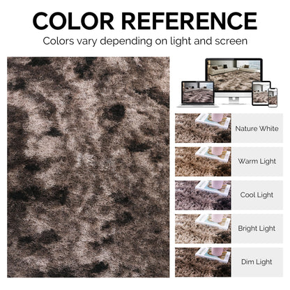 HOMBYS Shaggy Area Rug 10x14 Feet, Ultra Fuzzy Large Plush Faux Fur Carpet for Living Room Bedroom, Non-Skid Fuzzy Rug for Kids Playroom Home Decor,