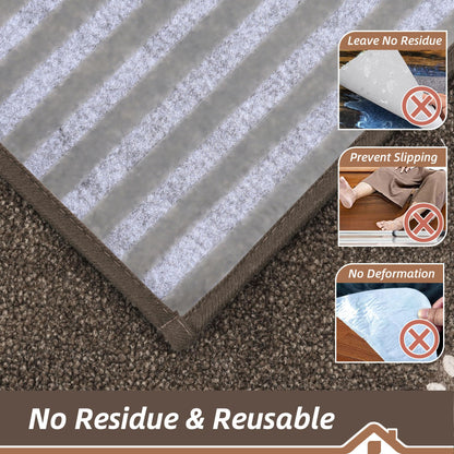 BEQHAUSE Stair Treads for Wooden Steps 28inX9in, Non Slip Carpet Stair Treads Indoor Stair Runners Machine Washable, Soft Stair Rugs Mat Surface Polyester TPE Backing, 15pcs, Brown