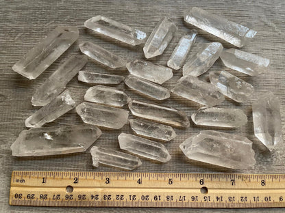 WHOLESALE Raw Clear Quartz Points, Natural Clear Quartz Points, Clear Quartz Points Healing Crystals (Clear Quartz Points, 1 Pound)