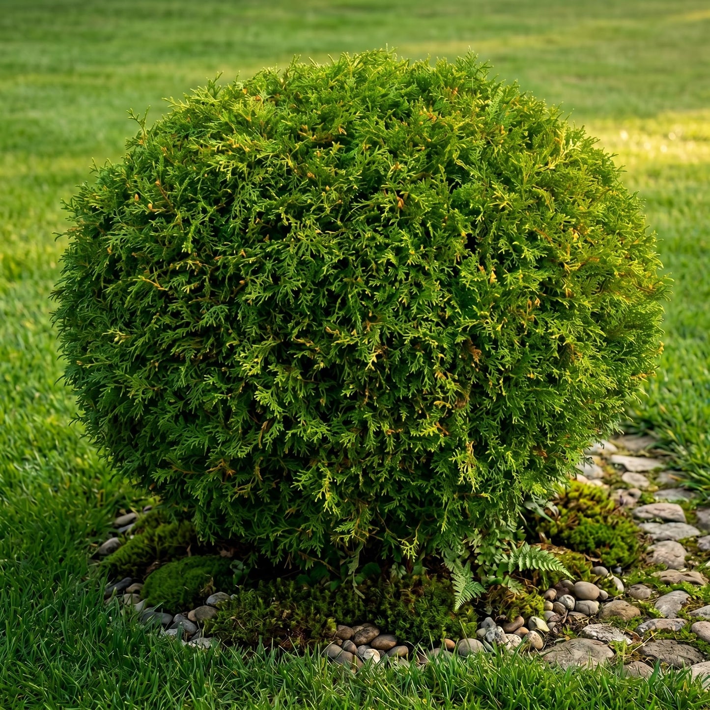 Mr Bowling Ball Live Plant in Quart Pot, 4-6 Inch Tall Arborvitae Shrub, Easy to Grow, Compact Dwarf Evergreen, Ideal for Borders, Containers & Garden Spaces