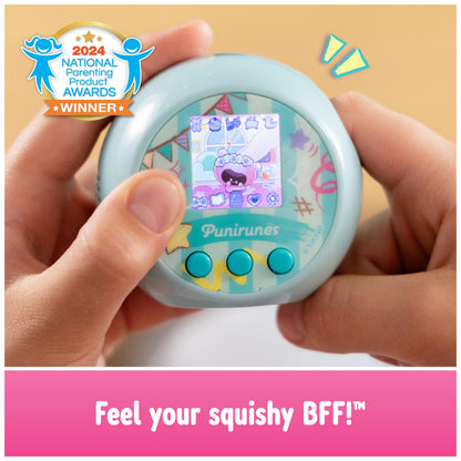 Punirunes, Interactive Digital Toy with 55 Squishy Characters Inside, Reacts to Touch, Color Display, Kids Toys for Ages 5 and up