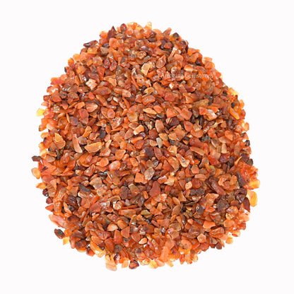 Amazing Gemstone Carnelian Crystal Chips Aquarium Gravel Rocks - Carnelian Chips Bulk Fish Tank Gravel, Small Tumbled Stones and Tiny Crystals for Decoration (Natural AAA Grade Gemstones)