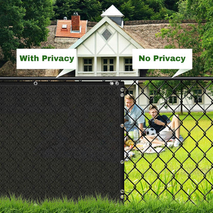 Privacy Screen Fence, TOTU 4ft x 50ft Heavy Duty 170 Shade Net Cover, for Wall Garden Yard Outdoor Home Decoration, Black