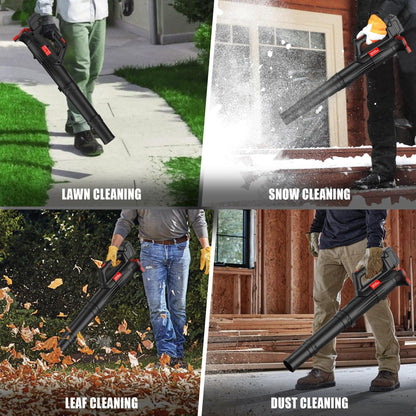 Ultra-Lightweight Cordless Leaf Blower Compatible with Milwaukee M18 Battery (Tool Only) - 400 CFM / 130 MPH, Battery Powered Handheld Blower for Quick Yard, Patio, Garage Cleanup