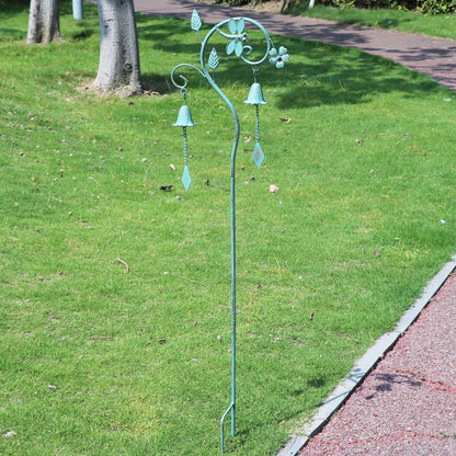 Dragonfly Garden Decor for Outside,Metal Yard Decor with Bell,Yard Art,Decorative Garden Stake,for Outdoor Garden