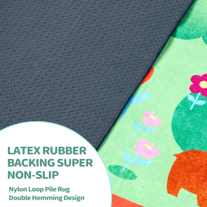 Baby Play Mat for Floor, 4x5 FT Non-Slip Nursery ABC Rug, Extra Thick Large Area Kids Rugs, Kids Mat for for Playroom Living Room Nursery Decor, Super Soft Plush Surface to Keep Safe(40"x60")