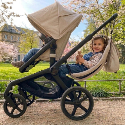 Hammock Seat Attachment. Alternative for Universal Stroller Board for Infant and Toddler or Toddler Stroller 3-5 Year Old. Alternative for Stroller for Toddler (Sandstone)