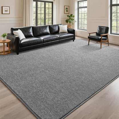 DweIke Rugs for Bedroom Living Room, 4x6 ft Grey Area Rug, Washable Memory Foam Indoor Carpet, Modern Non-Slip Ultra Soft Carpets for Kids Boys Girls Adults Nursery Dorm Home Decor