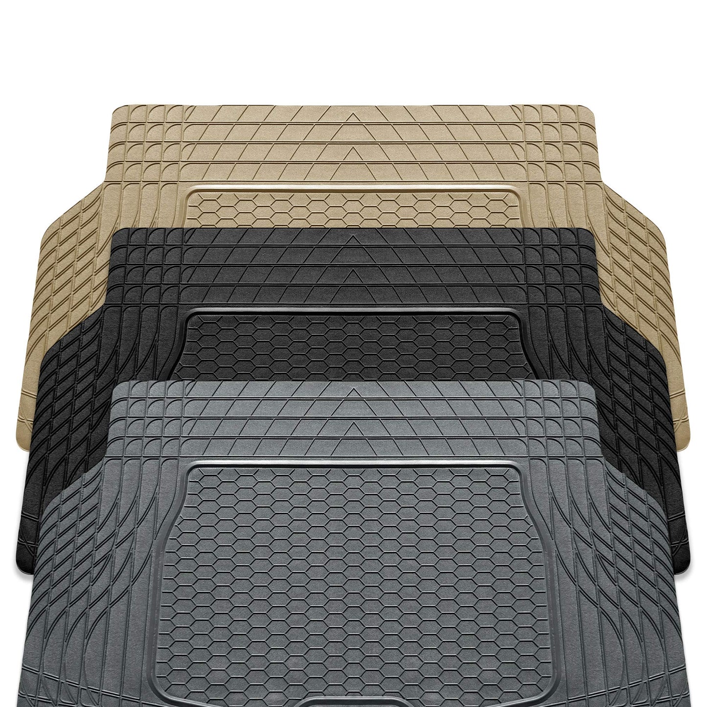FH Group ClimaProof Universal Cargo Mat – All-Weather, Trimmable Trunk Mat (55" W x 31.5" D) – Fits Most Cars, SUVs & Trucks – Black