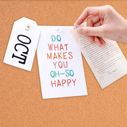 Amazon Basics Cork BulletinBoard, 23" x 17", Pin Board for Office & Home with Aluminum/Plastic Frame, 3 Pack