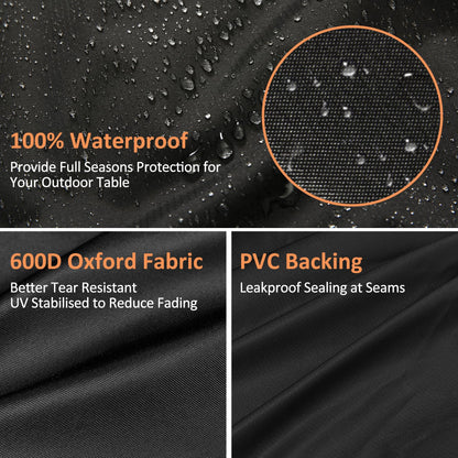 Outdoor Fireplace Cover, 32" L × 24" W × 45" H for Panovue Chiminea Fire Pit, 600D Heavy Duty Waterproof Square Chimineas Fireplace Cover for Patio Wood Burning Fireplaces