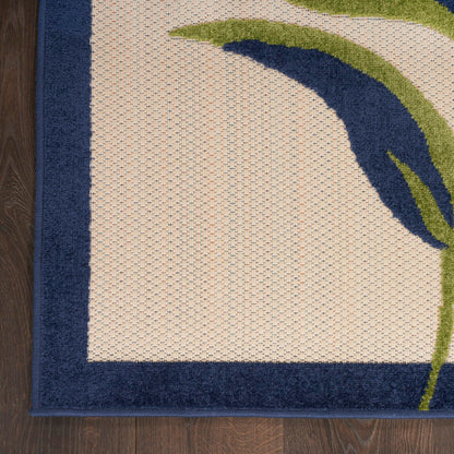 Nourison Home Aloha Multicolor 9' x 12' Area Rug - Easy Clean, Non Shedding, Bed Room, Living Room, Dining Room, Kitchen (9' x 12')