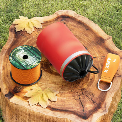 XBEN Arborist Throw Line Kit with 15oz Throw Weight, 150ft 3/19" Slick Rope & Reflective Storage Bag, Polyester Coated for Tree Trimming, Camping, Forestry Gear (4"x6" Orange Bag)