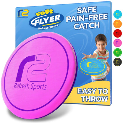 Soft Flying Disc for Kids - Best Girl Toys Age 4 & Up - Engaging Toy for 7 Year Old Girl Birthday Gifts - Summer Toys for Girls All Ages - Fun Sports Toy & Party Favors & Outdoor Toys Age 6-8