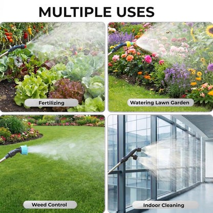 2 Gallon Battery Powered Garden Sprayer,Upgrade Electric Sprayer with 4 Types of Nozzles,3-Level Adjustable Speeds,Retractable Wand and Adjustable Shoulder Strap for Lawn, Garden and Yard.