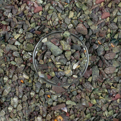 ZAICUS Dragon Bloodstone Crystal Chips Bulk Gemstone Valentine Gift, Healing Crystal Natural Irregular Shaped Crushed Stone Tumbled Chips Crystal Chips for Witchcraft & 1 Lb