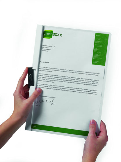 Durable Report Cover with DURACLIP - Letter-Size - Holds Up to 30 Pages - Clear Cover in Red - 25 Per Box