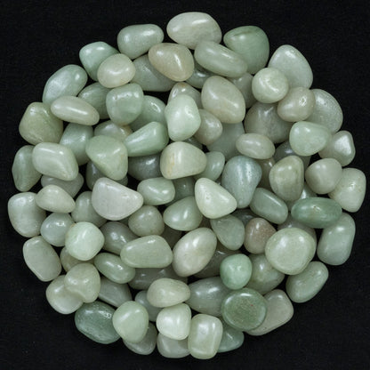 Crocon 1LB Green Jade tumbled stones and Crystals bulk 2000+ Carats natural Crystal Kit for Reiki Healing Crystal Polished, tumble stones, Chakra Balancing, Reiki Gift, Home Decor Size : 20mm