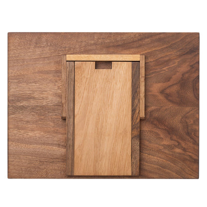 TILISMA Wooden Cook Book Stand – Handmade Walnut Book Holder for Reading Hands Free – Cookbook Stand for Kitchen Counter – Recipe Holder – Reading Accessories for Kitchen – Cookbook in Ipad and Tablet