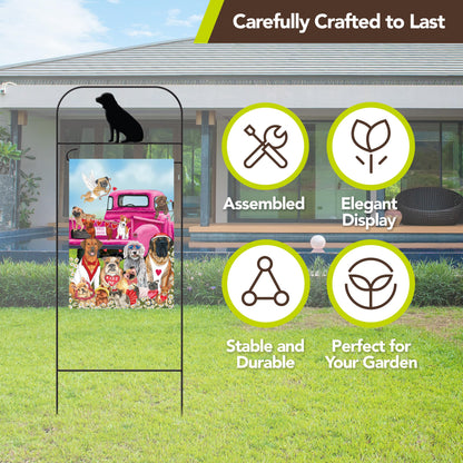 Briarwood Lane Wrought Iron Dog Garden Flag Arbor